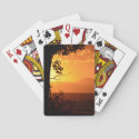 Golden Sunset Poker Cards