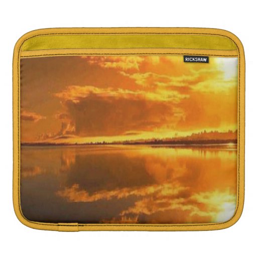 Golden sunset Rickshaw Sleeve Sleeve For iPads