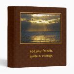 Golden Sunset Vinyl Binders