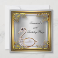 Golden Swan Elite Elegant Birthday Party White
