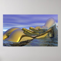 Golden Swimmer Posters