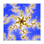 Golden Swirl - fractal art Canvas Prints