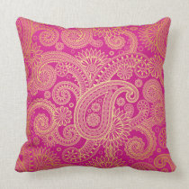 Golden Swirls American Mojo Pillow
