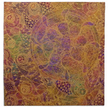 Golden Tapestry Cloth Napkins