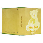 Golden Teddy Bear Binder