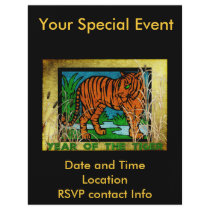 Golden Tiger Flyer Design