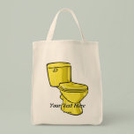 Golden Toilet Tote Bag