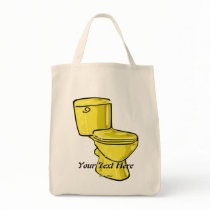Golden Toilet Tote Bag