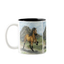 Golden Tolt ~wrap around mug by InkandBrush Golden Tolt ~wrap around mug