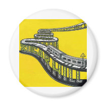 Golden Train logo magnets