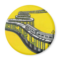 Golden Train logo magnets