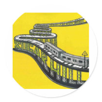 Golden Train logo stickers