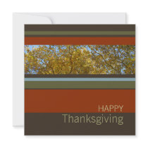 Golden Trees Thanksgiving invitation by BluePlanet Golden Trees Thanksgiving invitation