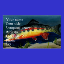 Golden Trout Business Card business cards