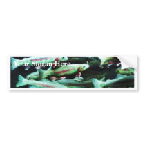 Golden Trout Fish Sea World bumper stickers by lifesphere Golden Trout Fish Sea World bumper stickers