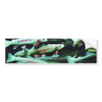 Golden Trout Fish Sea World bumper stickers by lifesphere Golden Trout Fish Sea World bumper stickers