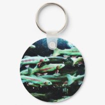 Golden Trout Fish Sea World keychains
