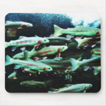 Golden Trout Fish Sea World mousepads by lifesphere Golden Trout Fish Sea World mousepads