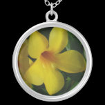 Golden Trumpet Flower Necklace