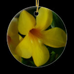 Golden Trumpet Flower Ornament