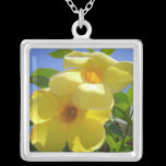 Golden Trumpet Flowers Necklace