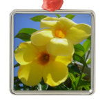 Golden Trumpet Flowers Ornament