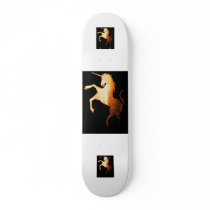 Golden Unicorn Custom Skate Board