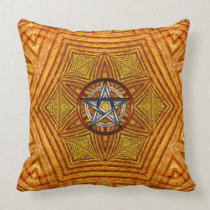 Golden Unity : Geometric Pentacle Cushion / Pillow pillows