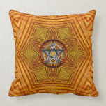 Golden Unity : Geometric Pentacle Cushion / Pillow