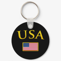 Golden USA keychains