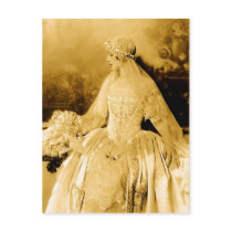 Golden Vintage Bride Photography postcards by beverlytazangel Golden Vintage Bride Photography postcards