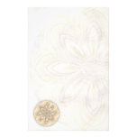 Golden Waning Mandala Stationery stationery