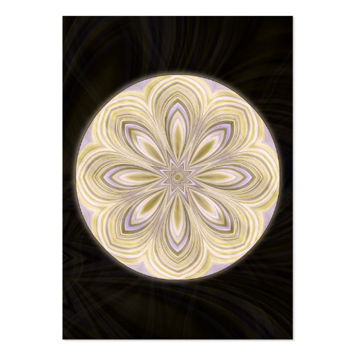 Golden Waning Mandala - Vertical Business Card (back side)