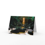 Golden Waterfall Greeting Cards