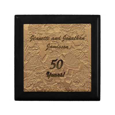 Buy golden wedding anniversary gifts - Golden Wedding Anniversary Gift Box