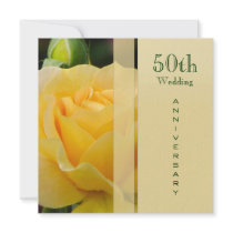 Golden Wedding Anniversary Invitation