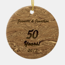 Golden Wedding Anniversary Ornament