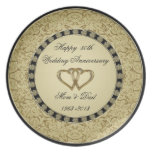 Golden Wedding Anniversary Plate