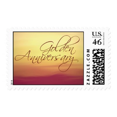 Golden Wedding Anniversary Stamps
