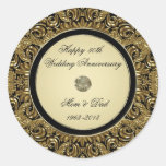 Golden Wedding Anniversary Sticker
