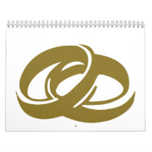 Golden Wedding Rings Calendars