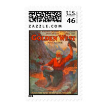 Golden West April 1927 Postage Stamp