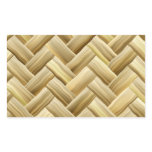 Golden Wicker Basket Weave Textured Rectangular Sticker