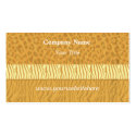 Golden Wikd Animal Print Business Card