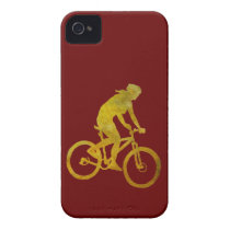 Golden Woman Biker Case-mate Iphone 4 Case