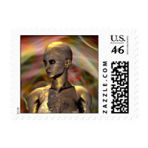 Golden Woman postage