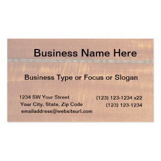Golden wood grain with inlay background #2 business card template