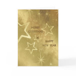 Golden Xmas cards