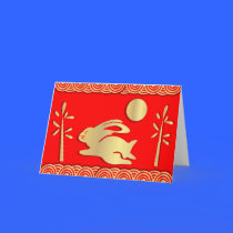 Golden Year of the Rabbit Card