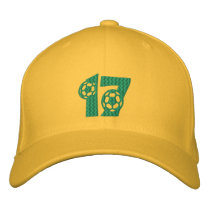 Golden Yellow and Green no.17 ZAR cap Baseball Cap